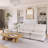 Double-Layer Cushion Modular Sofa, Freely Combinable, 4-Seater With Storage Function-1459169551