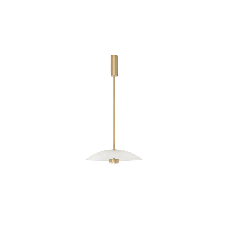 Cielo 1 - Light Pendant, 3.30" H x 12.40" W, Satin Brass