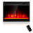 23'' W Black Electric Fireplace