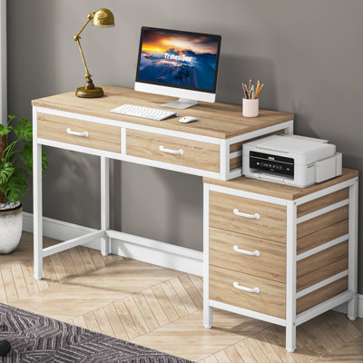 Bureau réversible de 51 po de largeur avec tiroirs