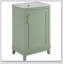 Petit meuble-lavabo moderne de 20 pouces avec lavabo en céramique - 20 * 14,5 * 33,3 pouces, rangement spacieux, 1 porte à fermeture douce-962055633