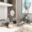 Grey And Silver End Table Set Of 4