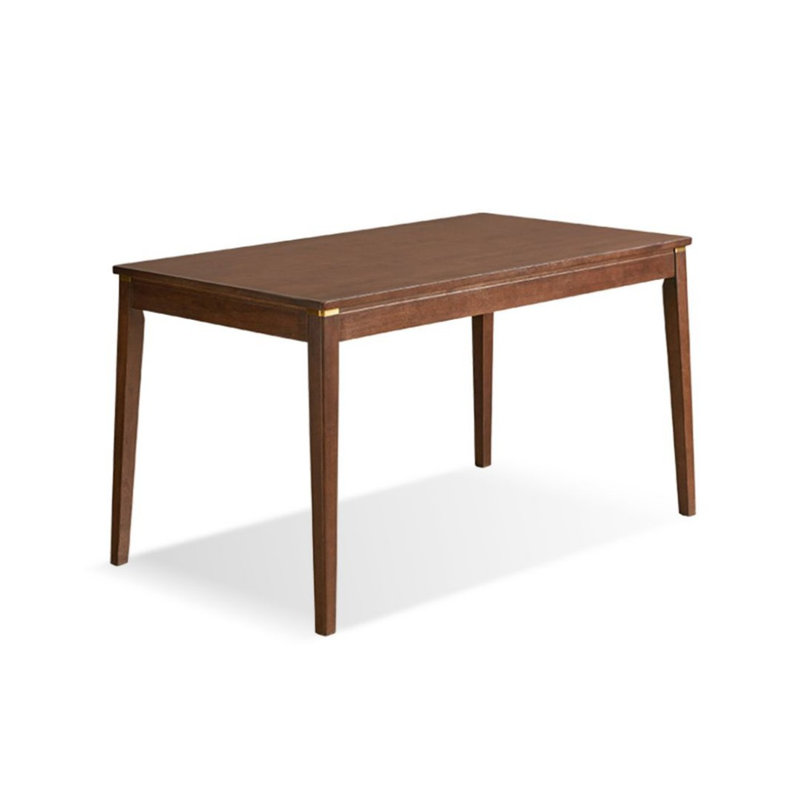 Table de salle à manger rectangulaire brune pour salle à manger / cuisine