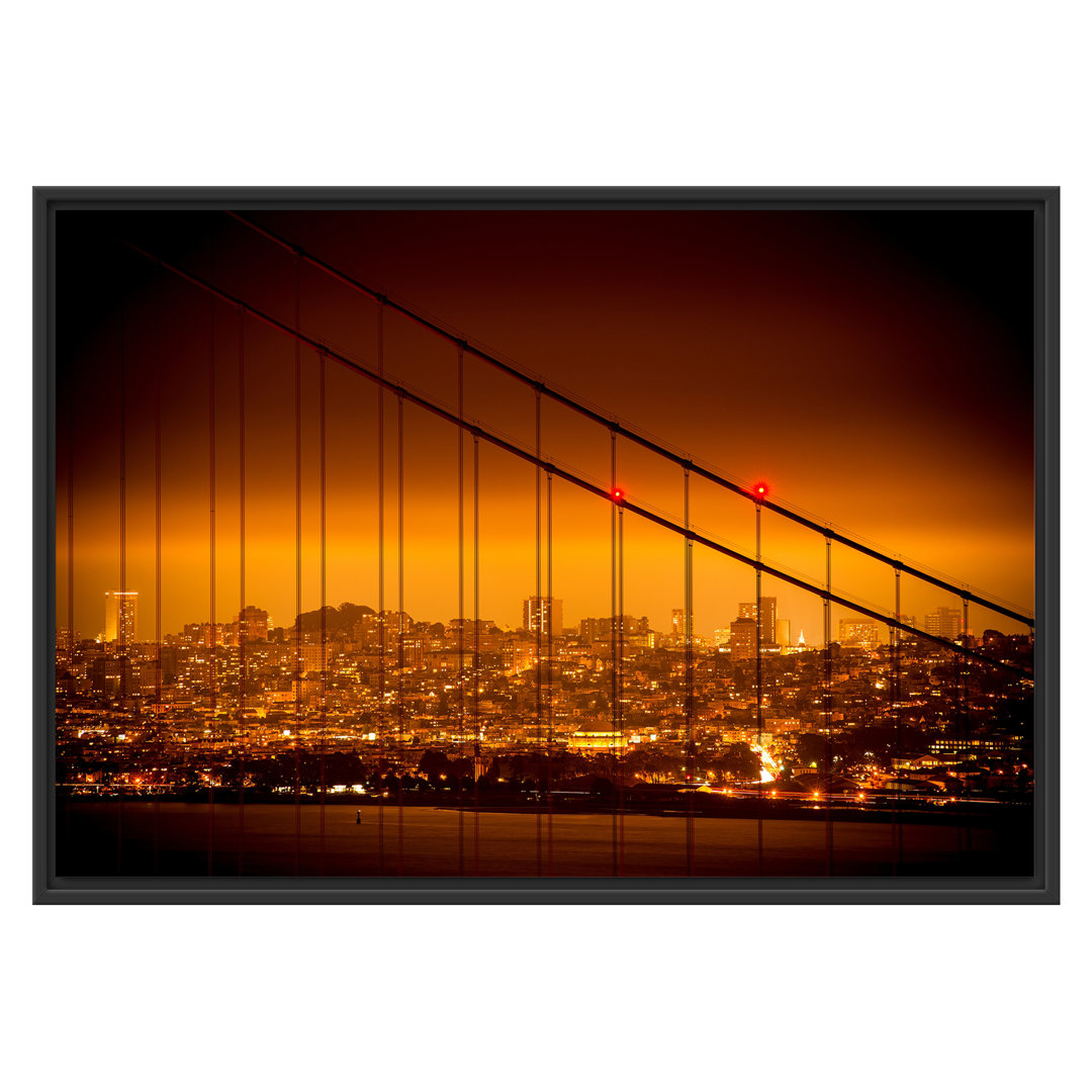 Gerahmtes Wandbild San Francisco Skyline