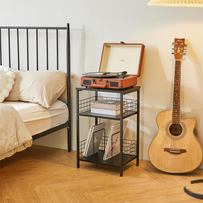 62.5cm H Media Shelves, Black