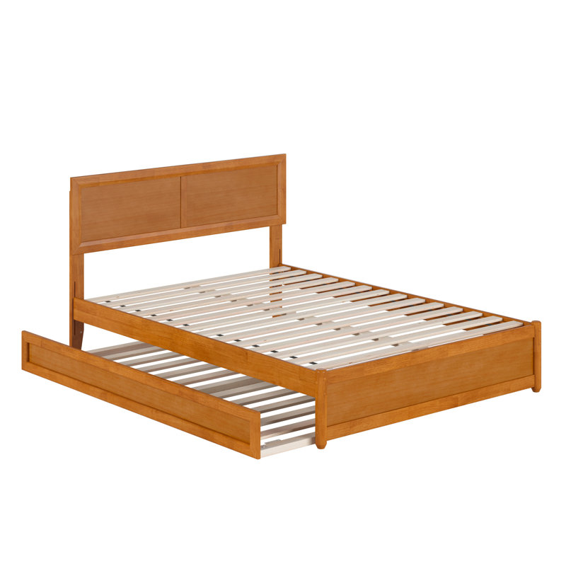 Lit plateforme Astley, Caramel clair, Double
