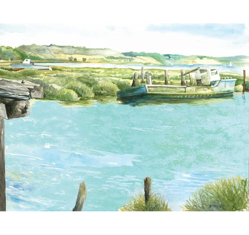 «Breakwater Bay Gorham, Gregory», reproduction d'art sur toile tendue: Wellfleet Salt Marsh, H 19 po x l 24 po