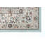 Tapis beige/turquoise touffeté Miral-1530871180