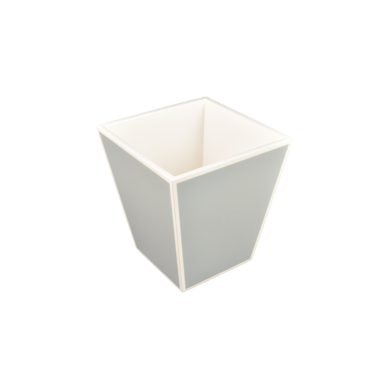 Waste Baskets, Cool Gray/White