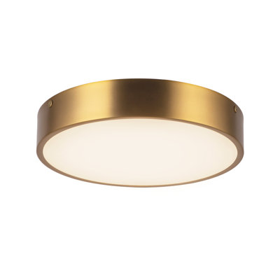 Orland Single Light Steel LED Flush Mount
