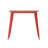 Harewood Square Commercial Indoor/Outdoor Poly Resin Restaurant Table with Steel Frame-797385367-797385365
