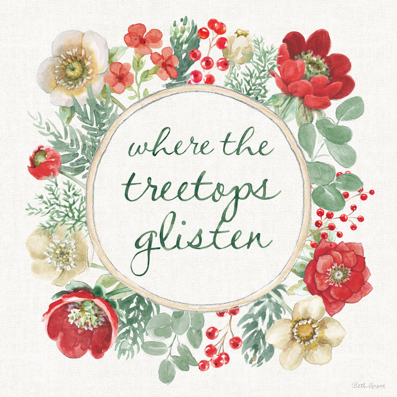 Holiday Traditions X par Beth Grove, H 12 po x l 12 po