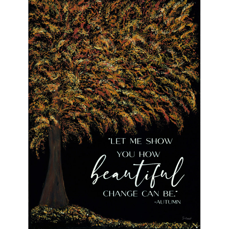 Automne, sagesse - impression sur toile tendue, H 16 po x l 12 po