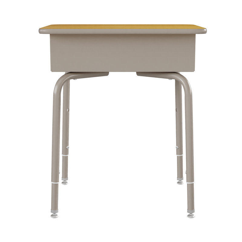 Bureau pour étudiant à hauteur ajustable Goddard, Érable / argent
