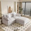 Canapé modulaire rembourré avec repose-pieds-110374987-110374986