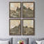 Hillside Walking Path I - Ensemble de 4 reproductions d'art sur toile encadrées-978974409-978974412