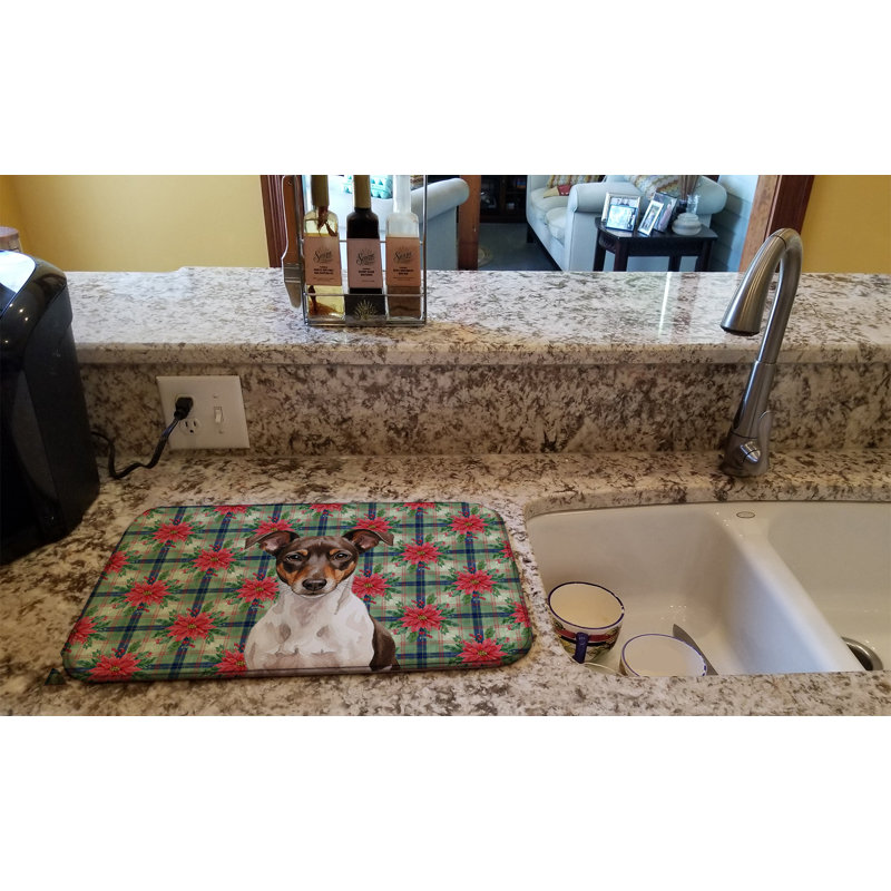 Tapis de séchage chocolat et rat blanc, Chocolat / blanc 