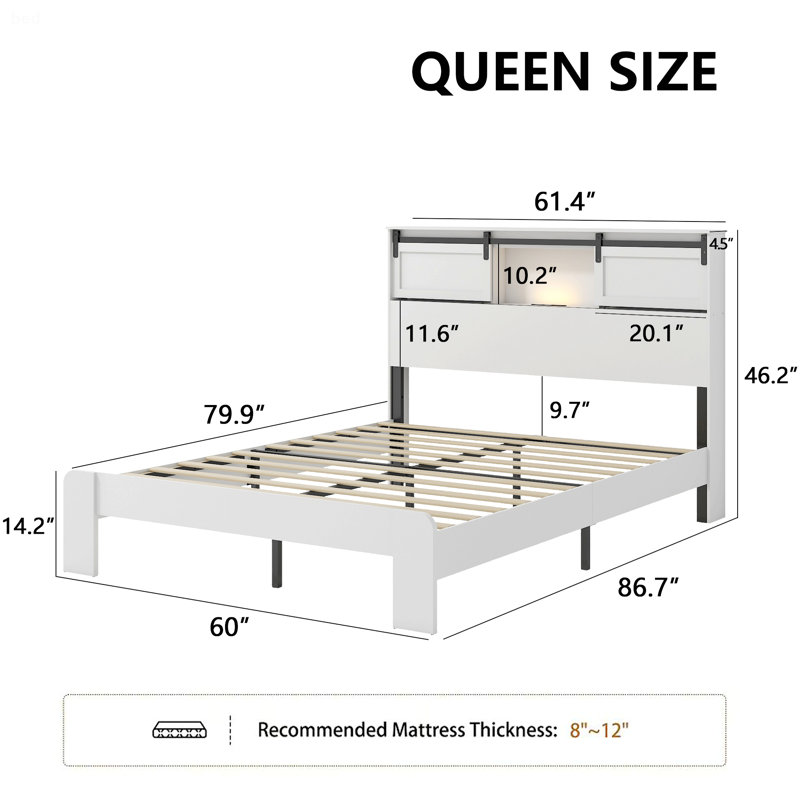 Bed Frame With Charging Station