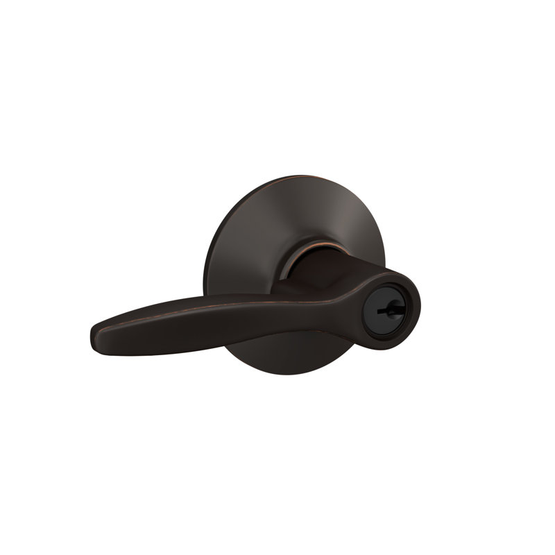 Delfayo Lever Keyed Entry Lock, Bronze