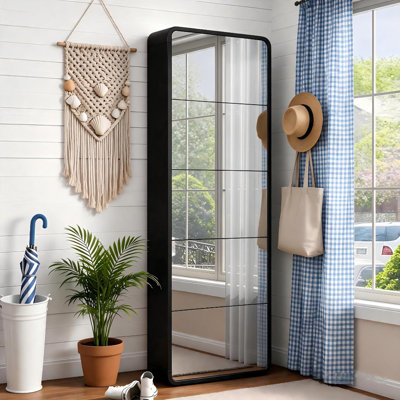 Shoe Cabinet With Full Length Mirror And For Entrance And Bedroom