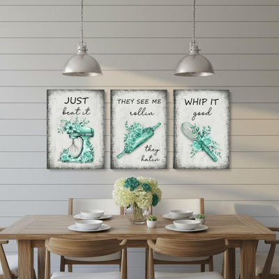 3 Piece Wrapped Canvas Wall Art