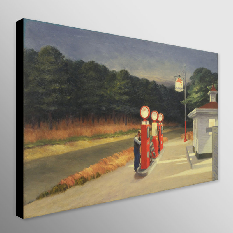 Gas Pumps by Edward Hopper - Wrapped Canvas Art Prints, 41 cm H x 61 cm W