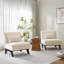 Chaise d'appoint rembourrée de 29,3 po de largeur avec coussin inclus (ensemble de 2)-515657122
