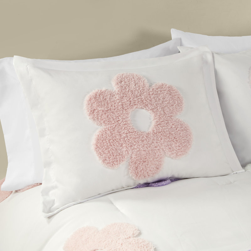 Twin Purple Microfiber Reversible Kids Comforter Set