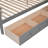 Twin-Twin Over Full L-Shaped Bunk Bed With 3 Drawers, Portable Desk And Wardrobe, Gray(OLD SKU:LT100542AAE)-1815436209