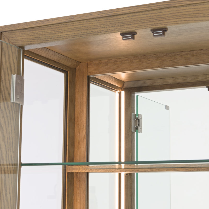 Portrait Display Cabinet - Sienna Brown