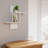 Modern Wall Shelf, White, 25.2 x 27.6 x 7.9 inches | 100% Melamine Coated Particle Board, Thickness: 0.7 inches | Space-Saving Design, Perfect for Home Decor & Organizing | Easy Wall Mount Installation-252891036