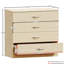 Maybery 3 Piece Bedroom Set (2 Drawer Bedside Chest, 4 Drawer Chest, 3 Door 2 Drawer Mirrored Wardrobe), (5)-1990384089
