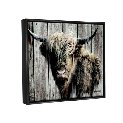 Portrait de bovins rustiques sur toile