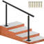 VEVOR Outdoor Stair Railing Kit, 5 FT Handrails for 0-5 Steps Aluminum Stair Hand Rail-845428548