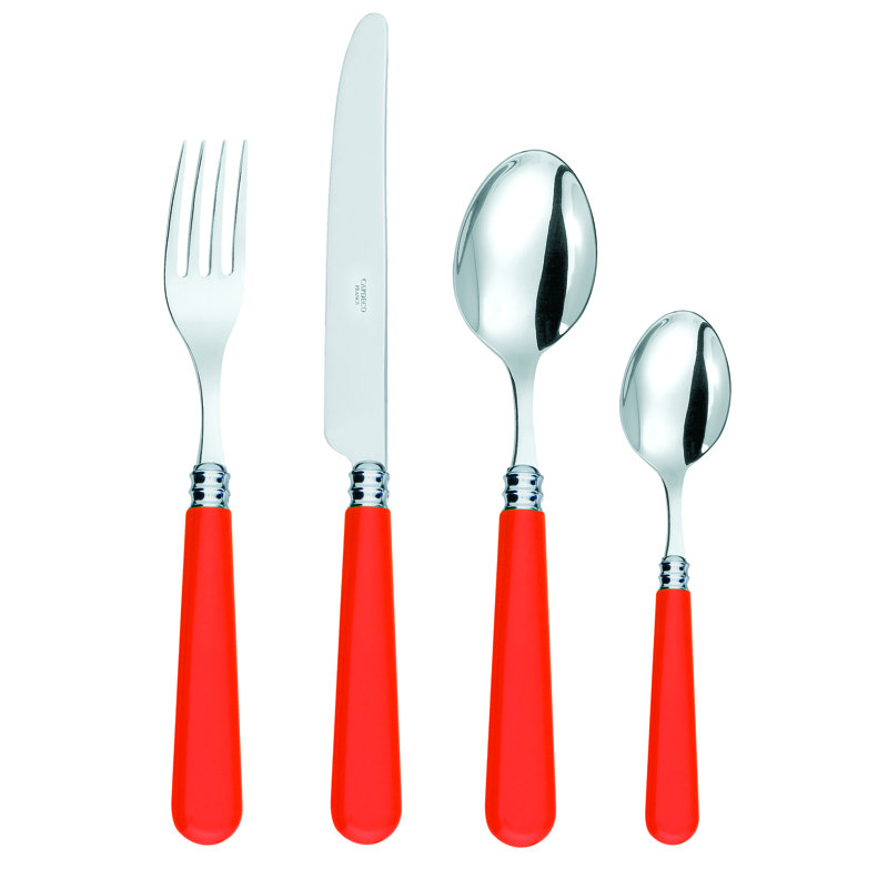 Altea 24 Piece Cutlery Set, Service for 6, Orange