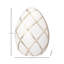 16.25" Resin Lattice White Chocolate Egg-2128636786