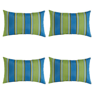 Henrich Indoor/Outdoor Striped Lumbar Pillow