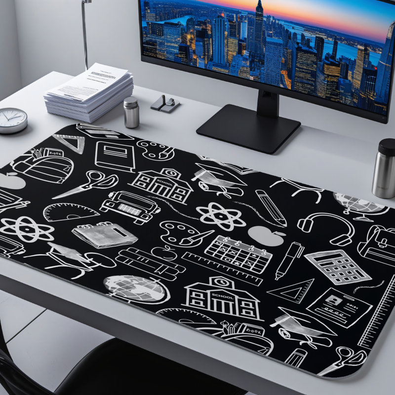 Polyester Desk Pad, 23.6x13.8