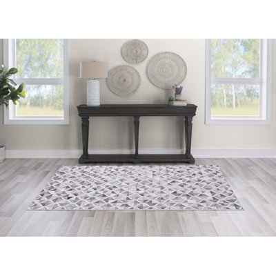 Tapis gris / noir Jameown