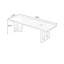 Bureaux rectangulaires en bois massif noyer-108230112