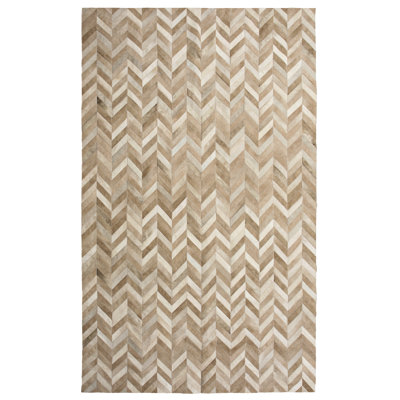 Atlas Cowhide Chevron Area Rug