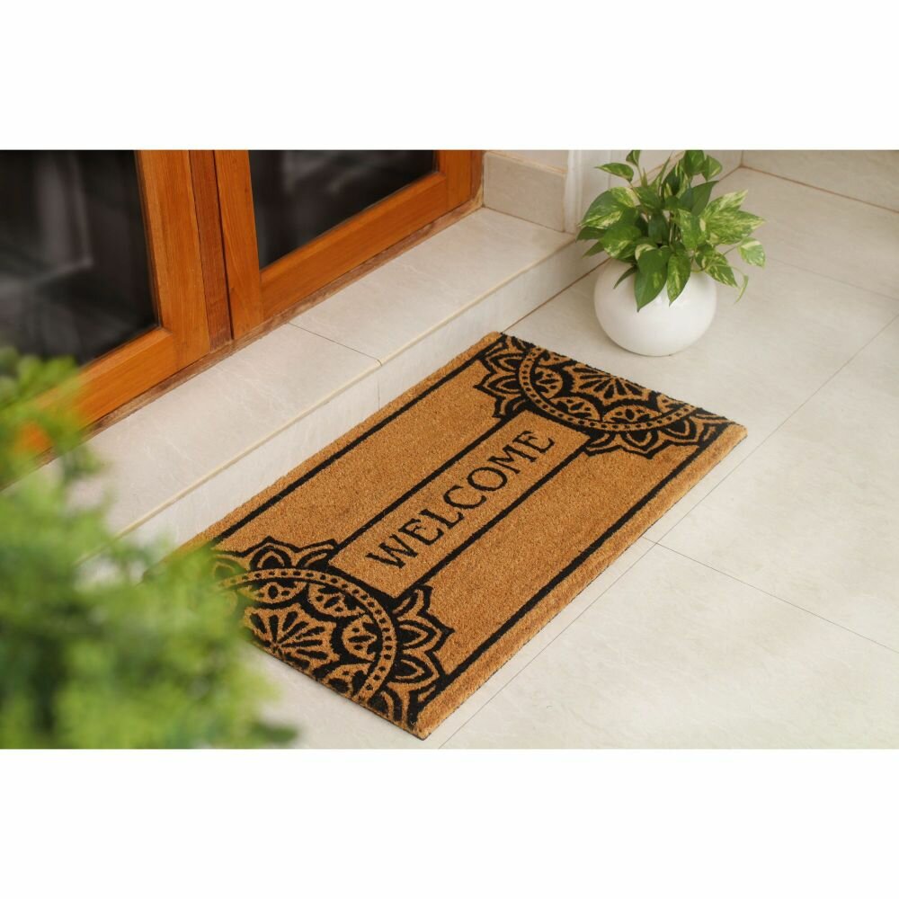 Gracie Oaks Kittleson Non-Slip Floral Outdoor Doormat & Reviews