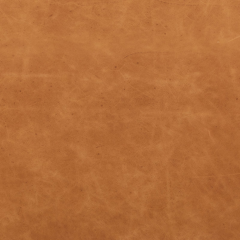 Méridienne Giza en cuir brun clair cognac