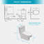 Ceramic One Piece Toilet,Dual Flush With Soft Clsoing Seat