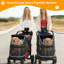 Poussette pour chiens moyens et grands – Poussette pliable facile d'une seule main avec tapis amovible et lavable, chariot tout terrain à double accès, conçue pour les animaux âgés jusqu'à 60 kg-134224189