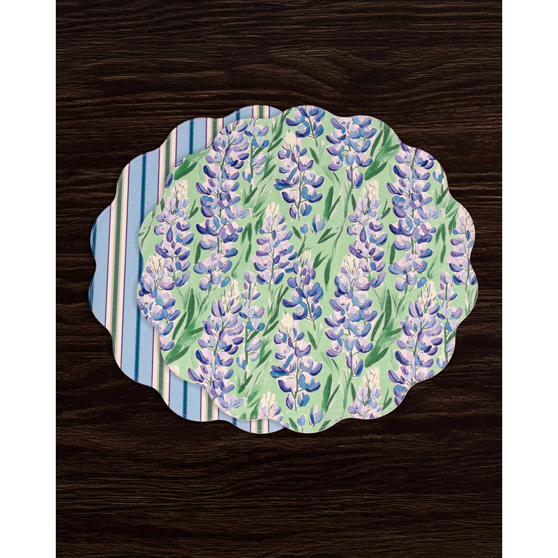 Napperon Vida Bluebonnet & Stripes