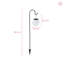 Normani Black Solar Powered Integrated LED Metal Pathway Light