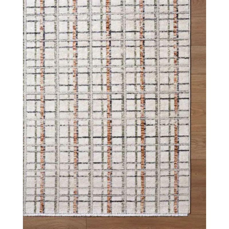 Lausanne Gingham Area Rug, Rectangle 5'3" x 7'