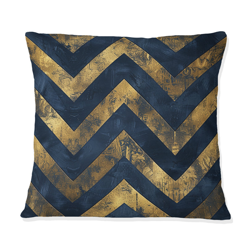 Coussin décoratif Chevron Dreams III - Glam, H 16 po x l 16 po