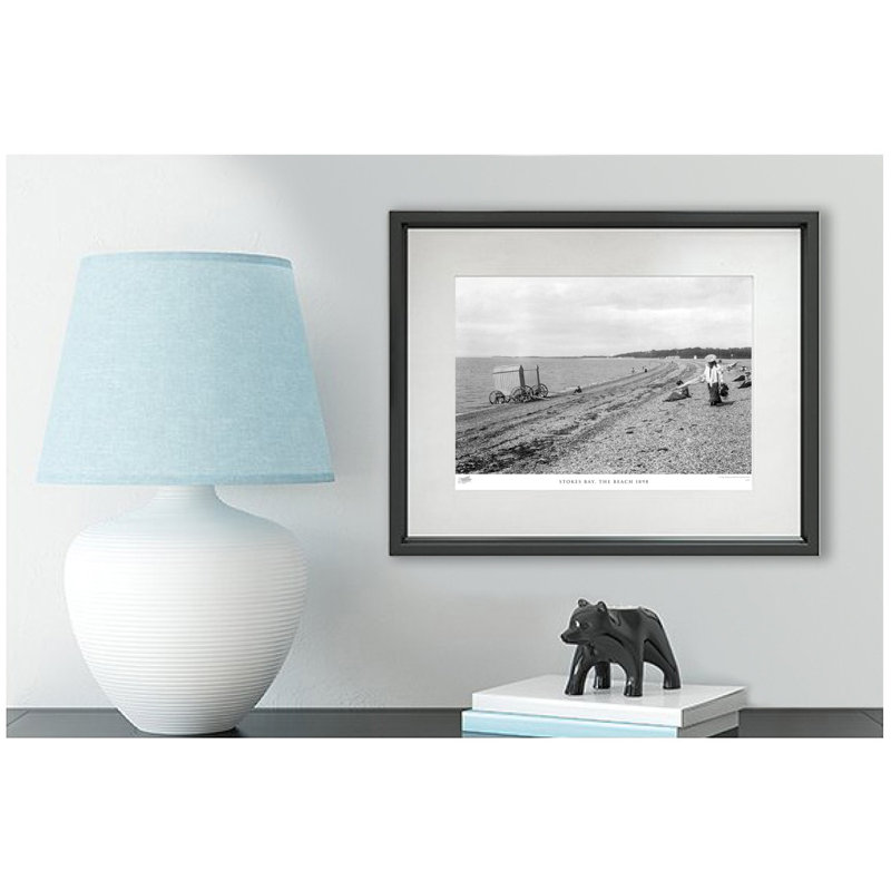Stokes Bay, The Beach 1898 by Francis Frith - Single Picture Frame Print, 40cm H x 50cm W x 2.3cm D